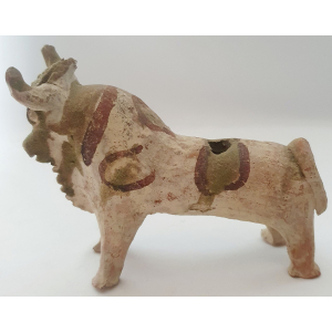 Beeldje (aardewerk) van rund, Zuid Amerikaans 